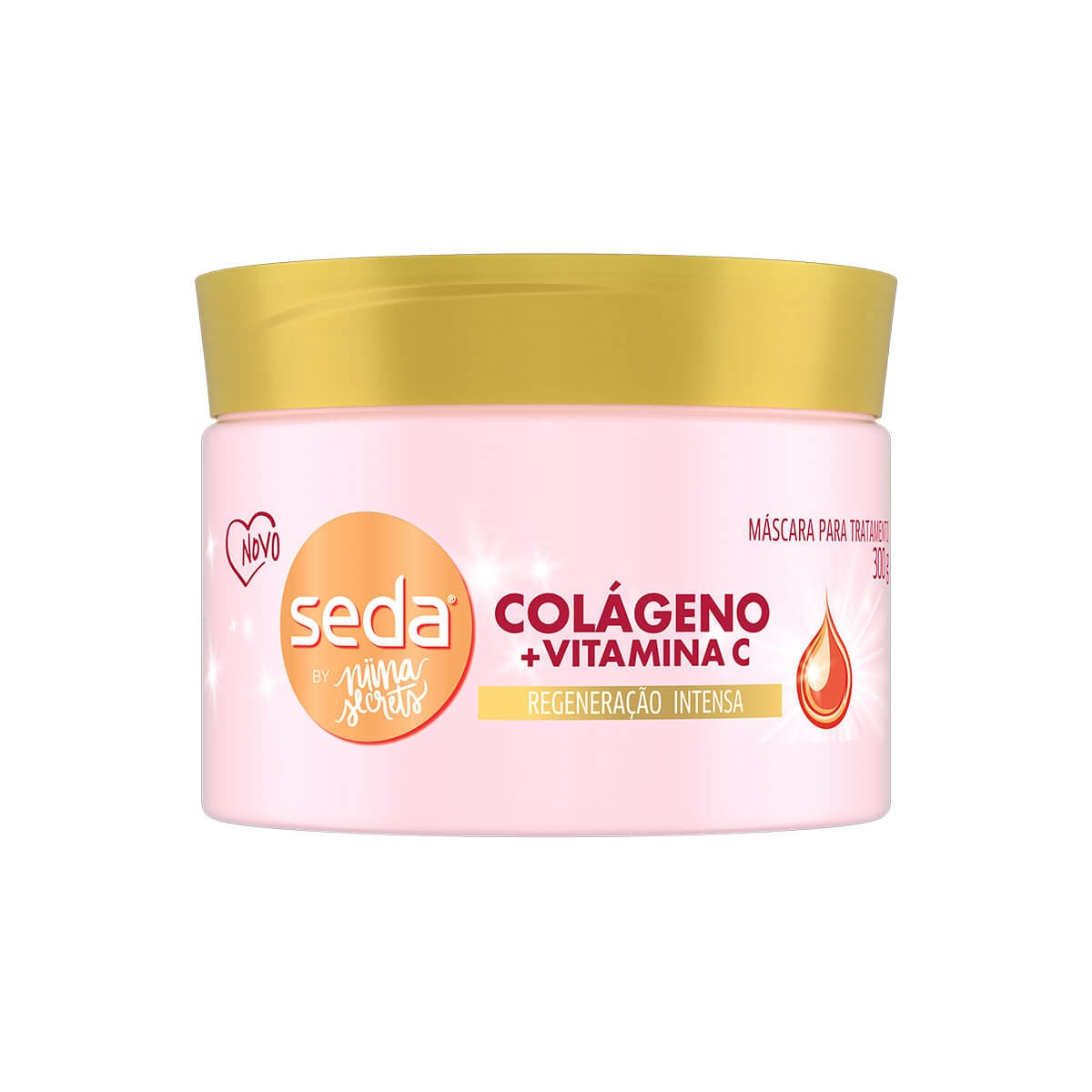 Máscara de Tratamento Seda by Niina Secrets Colágeno e Vitamina C com 300g 300g