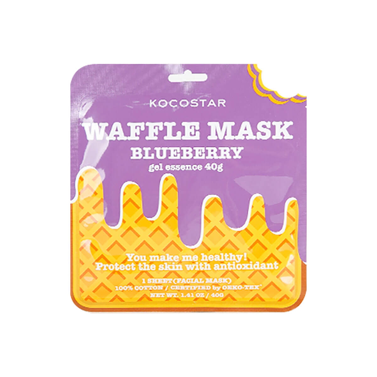Máscara Facial Kocostar Waffler de Blueberry com 40g 40g