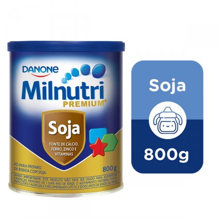 Pó para Preparo de Bebida Milnutri Premium Soja com 800g