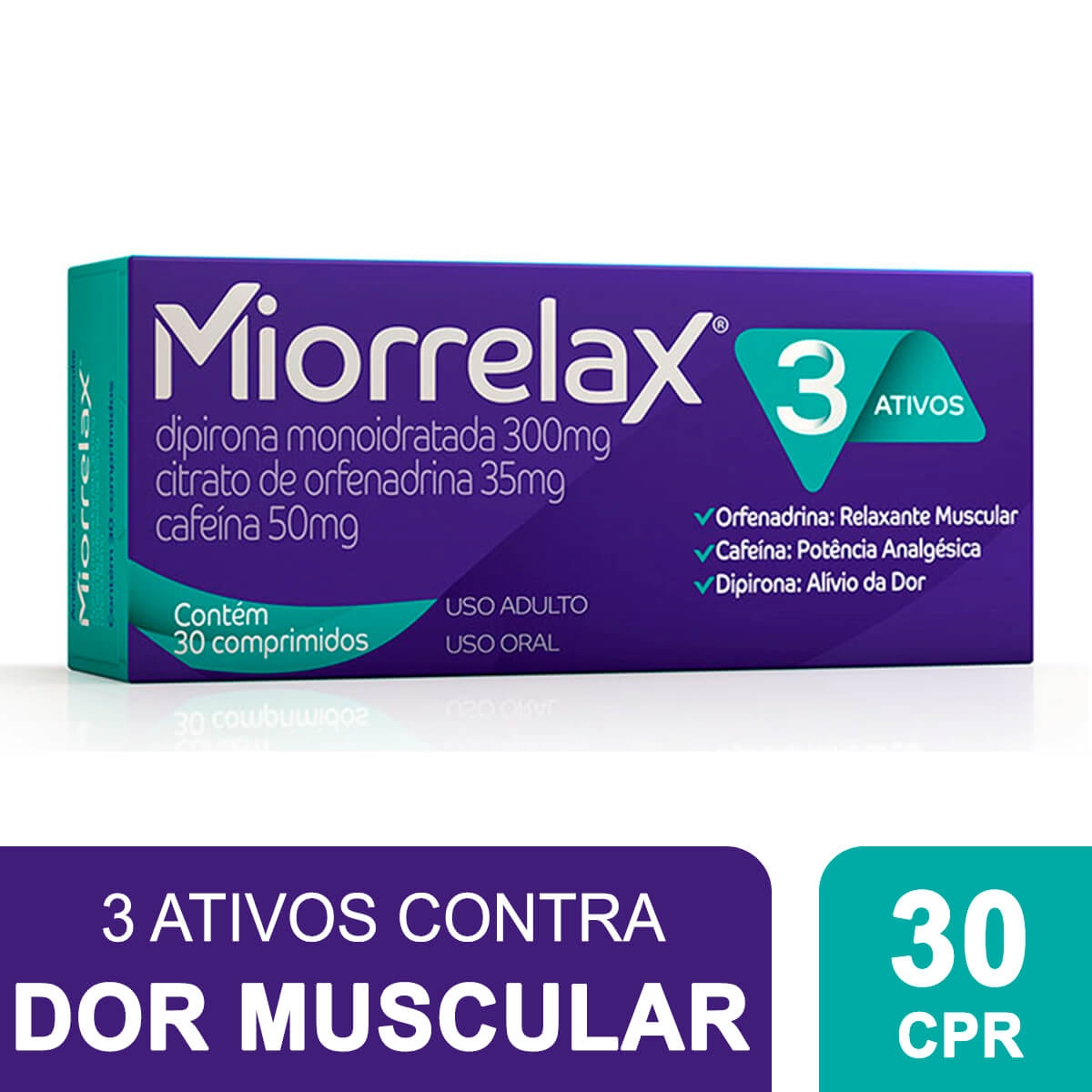 Miorrelax com 30 Comprimidos | Droga Raia