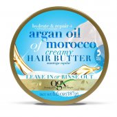 Manteiga Capilar Hidratante OGX Hair Butter Argan Oil of Morocco com 187g