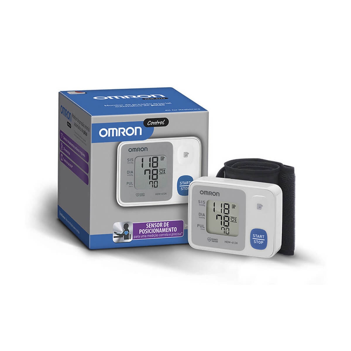 Aparelho de Pressão Arterial de Pulso Omron Control HEM-6124 com 1 unidade é boa?