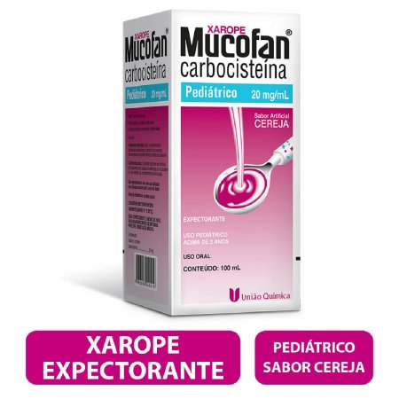 Mucofan 20mg/ml Xarope Expectorante Pedriátrico com 100ml