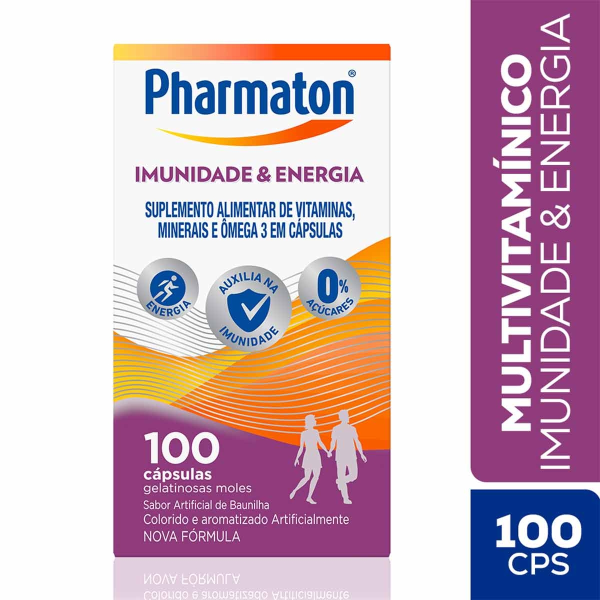 Multivitamínico Pharmaton Imunidade e Energia com 100 Cápsulas Menor preço em Multivitamínico Pharmaton Imunidade e Energia com 100 Cápsulas