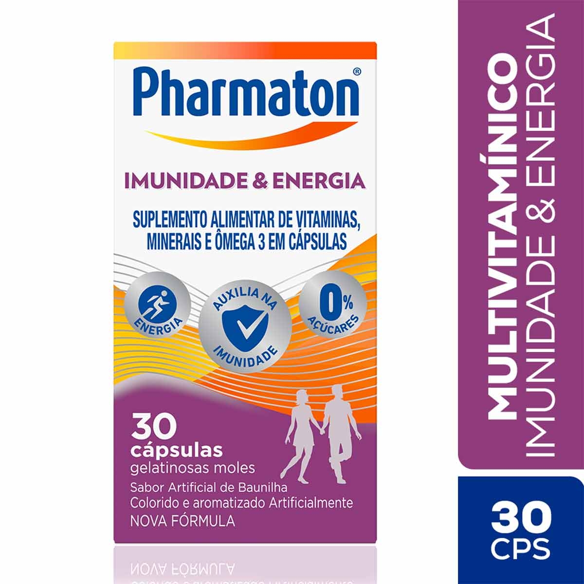 Multivitamínico Pharmaton Imunidade e Energia 30 cápsulas