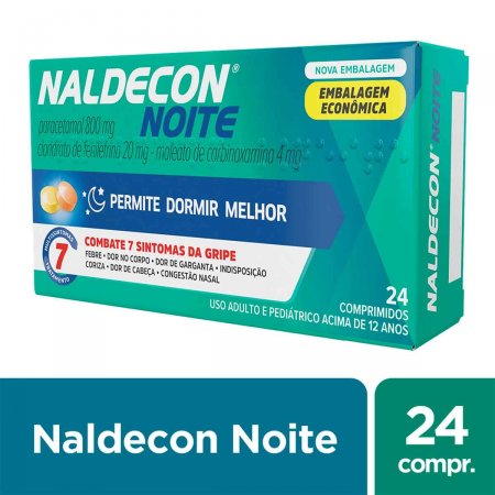 Naldecon Noite com 24 comprimidos