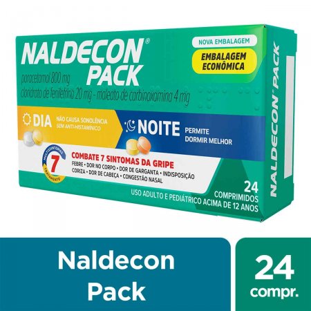 Naldecon Pack Dia e Noite com 24 comprimidos