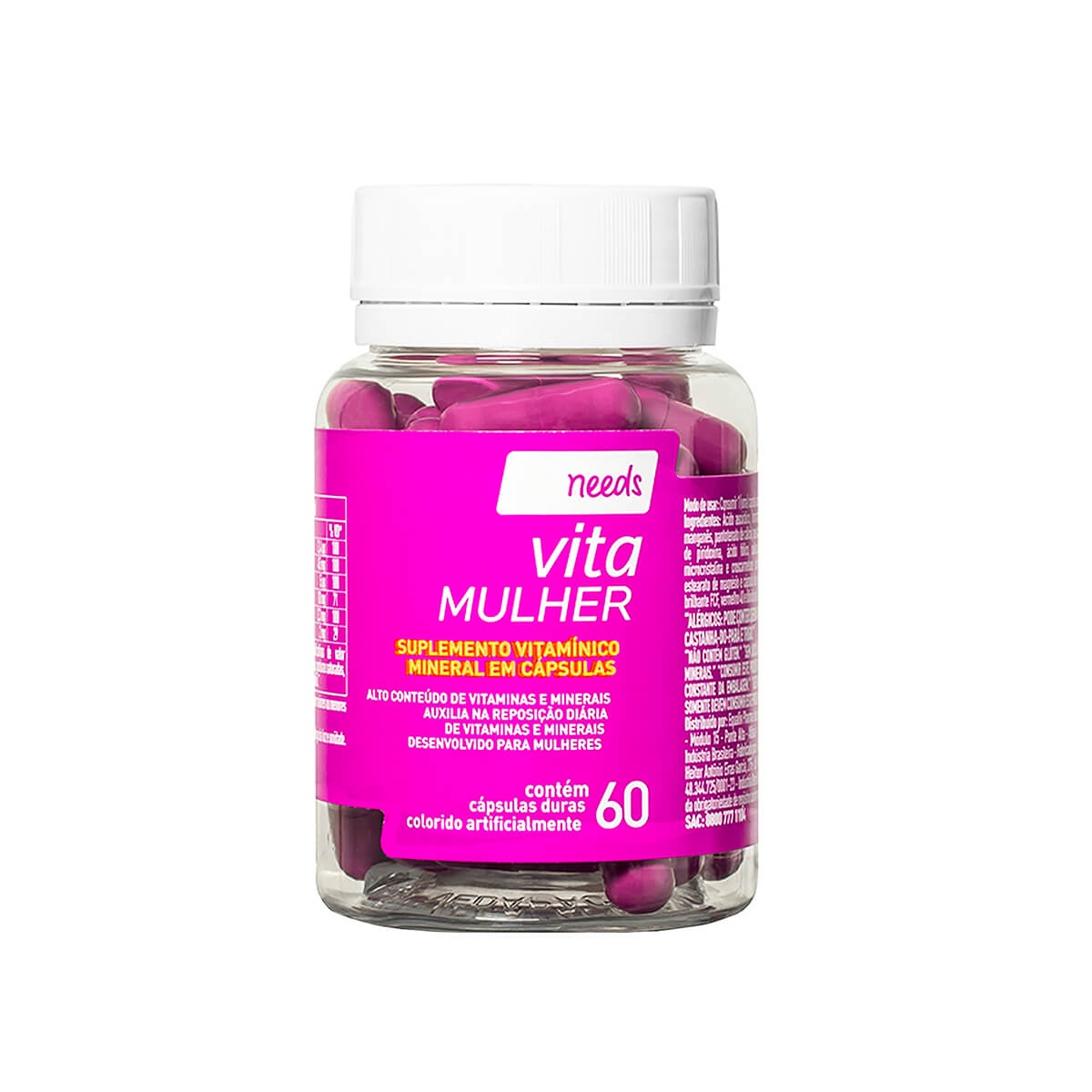 Suplemento Vitamínico e Mineral Needs Vita Mulher com 60 cápsulas