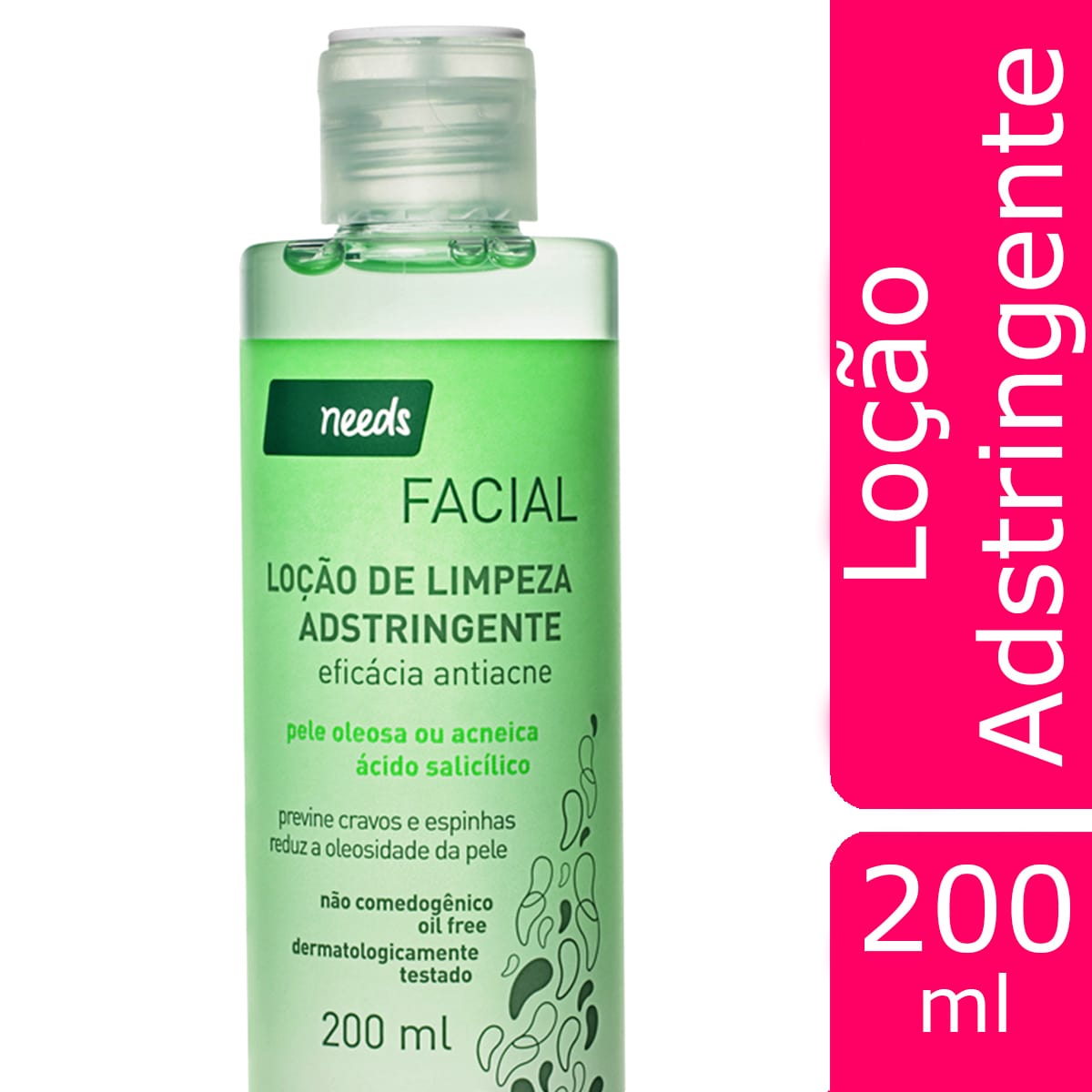 Tônico Facial Adstringente Needs Pele Oleosa e Acneica com 200ml