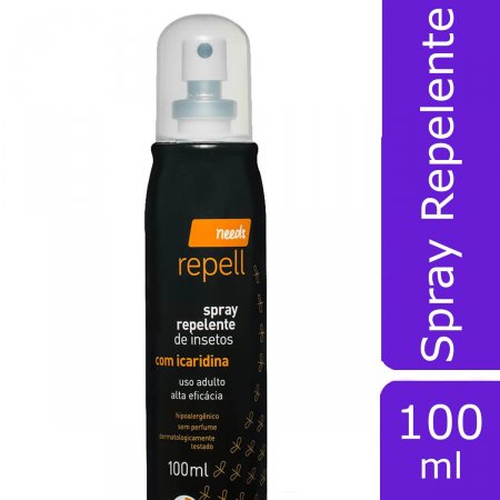 Repelente Spray com Icaridina Adulto Needs 10h de Proteção com 100ml 