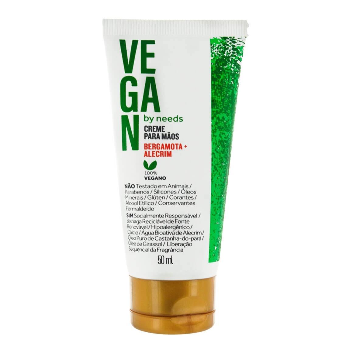 Creme Hidratante para Mãos Vegan by Needs Bergamota e Alecrim 50ml