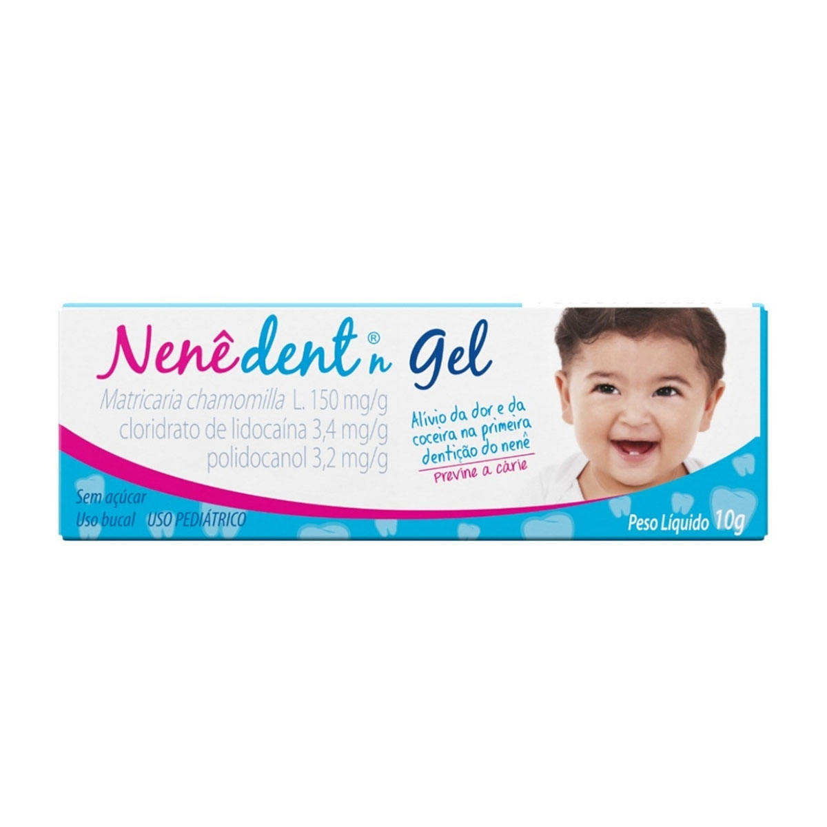 Nene Dent 150mg G 3 4mg G 3 2mg G Gel Sem Acucar Com 10g Droga Raia
