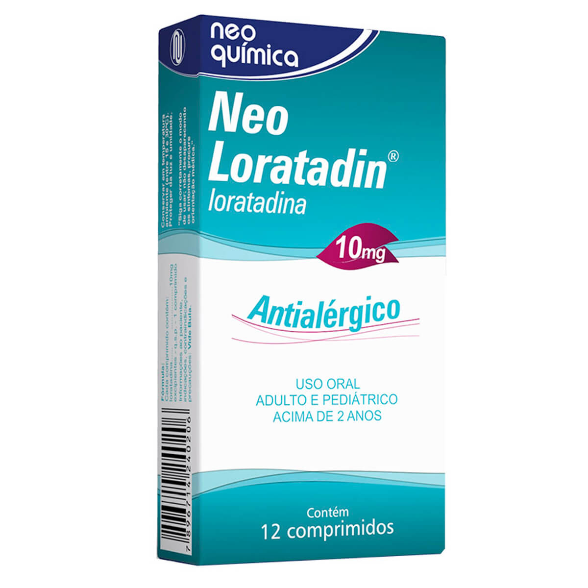 Neo Loratadin 10mg Neo Química 12 Comprimidos