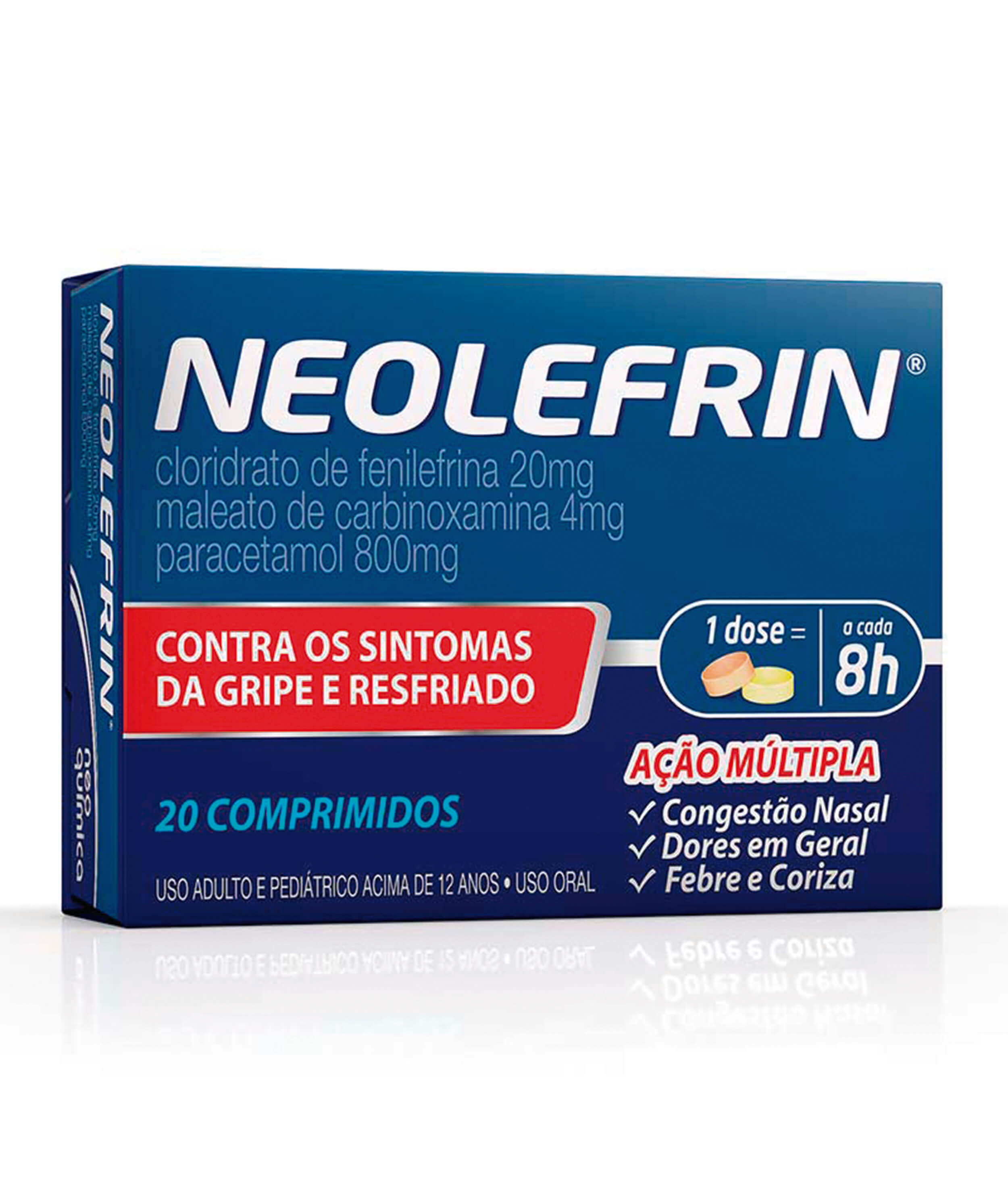 Neolefrin Neo Química 20 Comprimidos