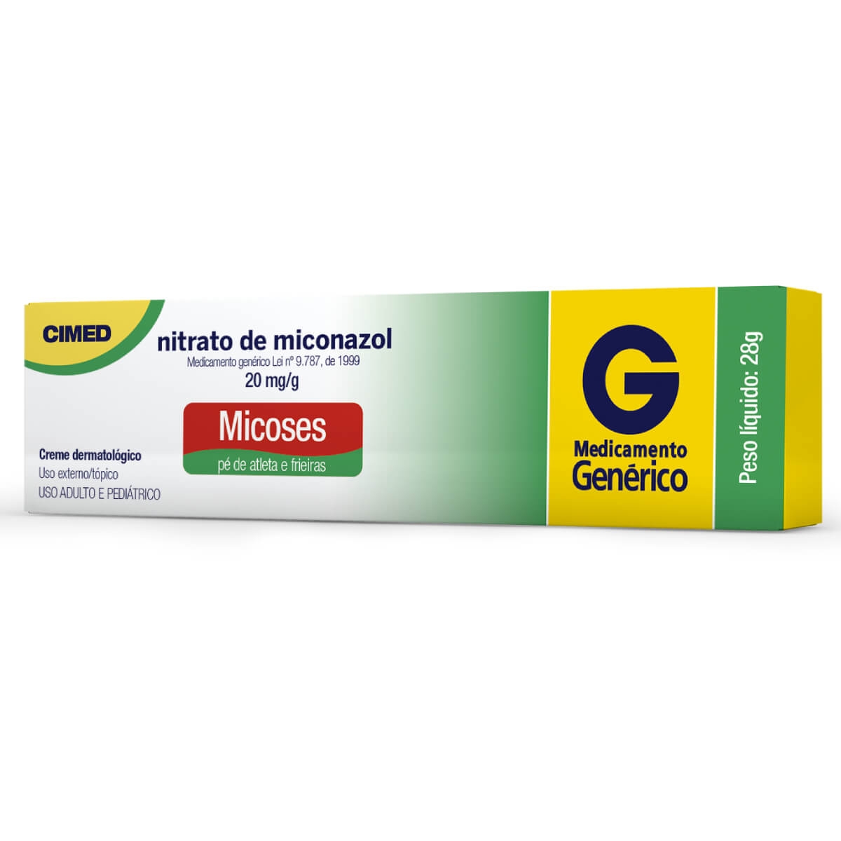 Nitrato de Miconazol 20mg Creme Dermatológico 28g Cimed Genérico