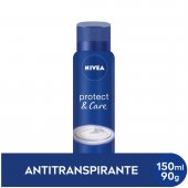 Desodorante Antitranspirante Aerosol Nivea Protect & Care com 150ml