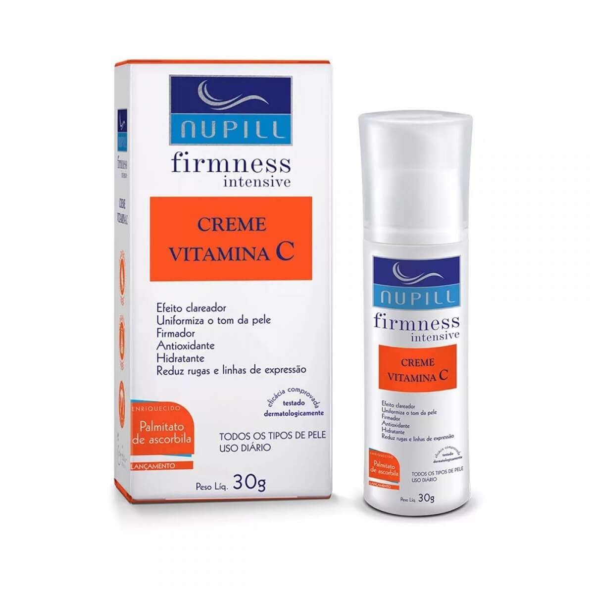 Creme Facial Nupill Firmness Vitamina C Clareador com 30g 30g