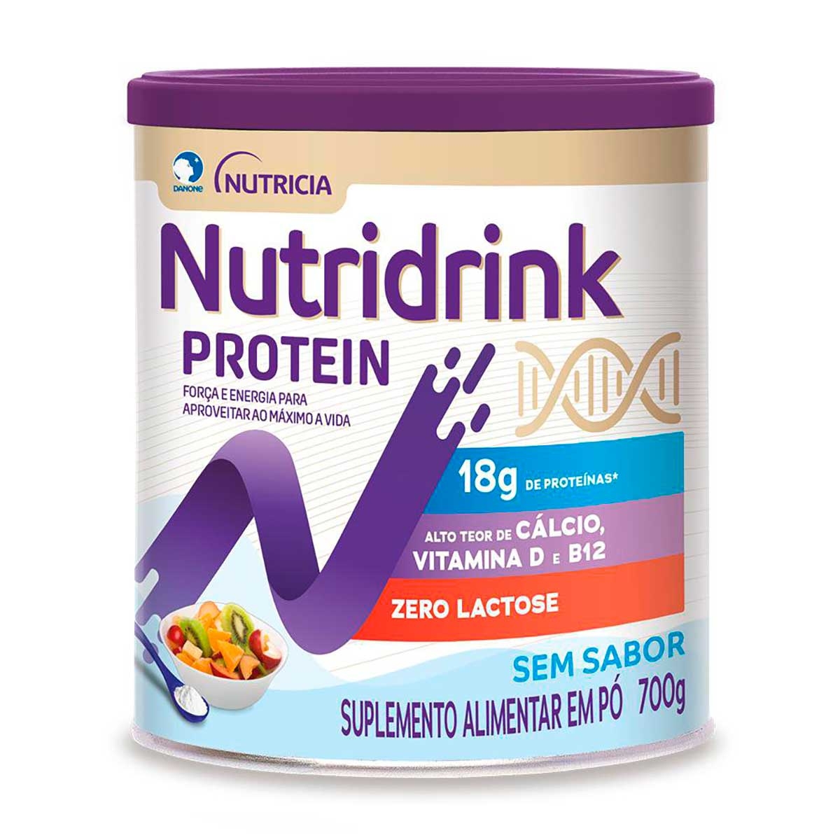 Suplemento Alimentar em Pó Nutridrink Protein Sem Sabor 700g