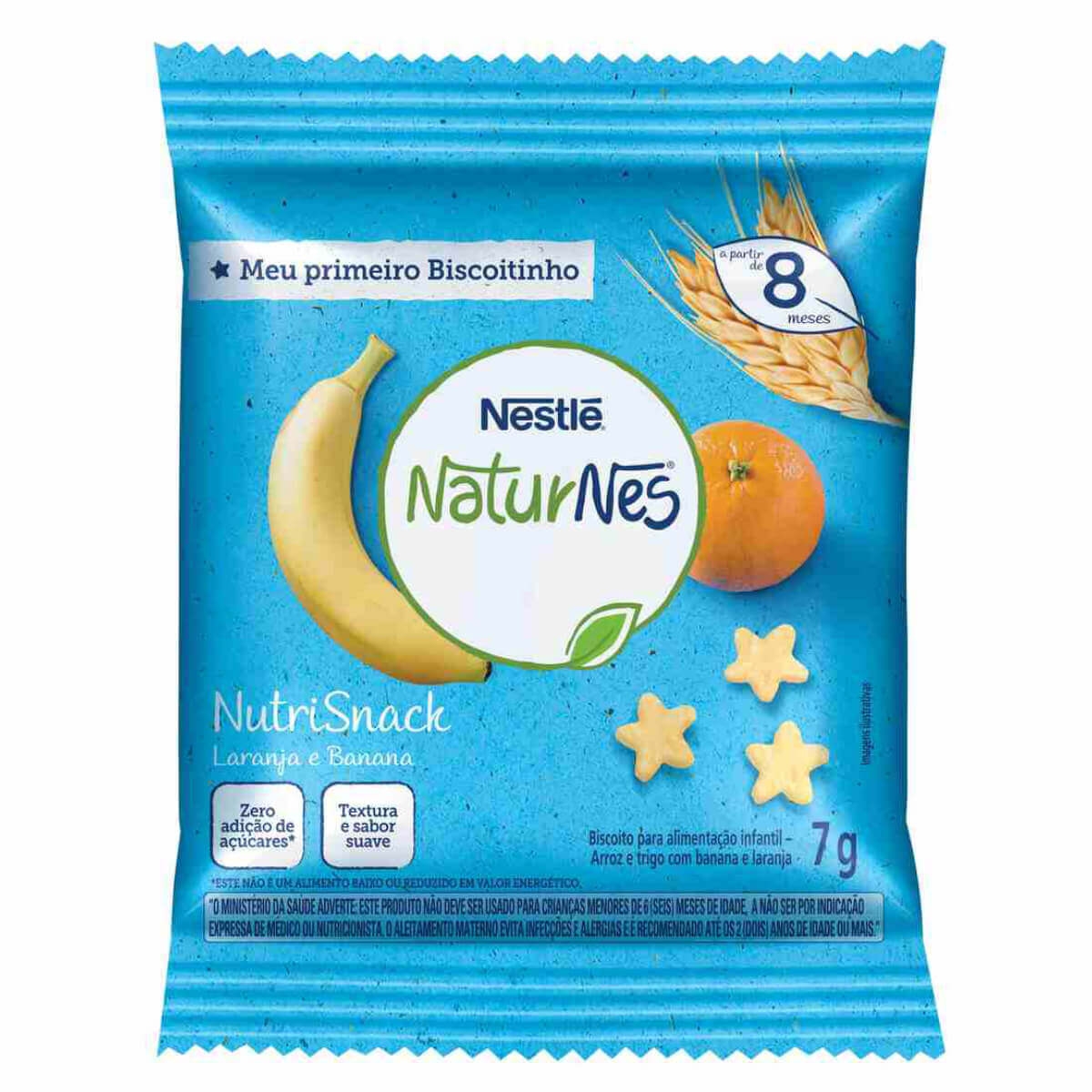 Nutrisnack Nestlé Naturnes Banana e Laranja 7g