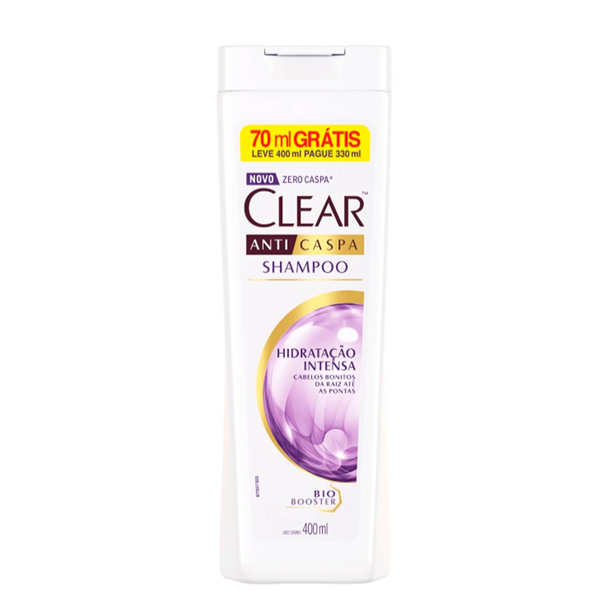 Shampoo Anticaspa Clear Hidratação Intensa com 400ml 400ml