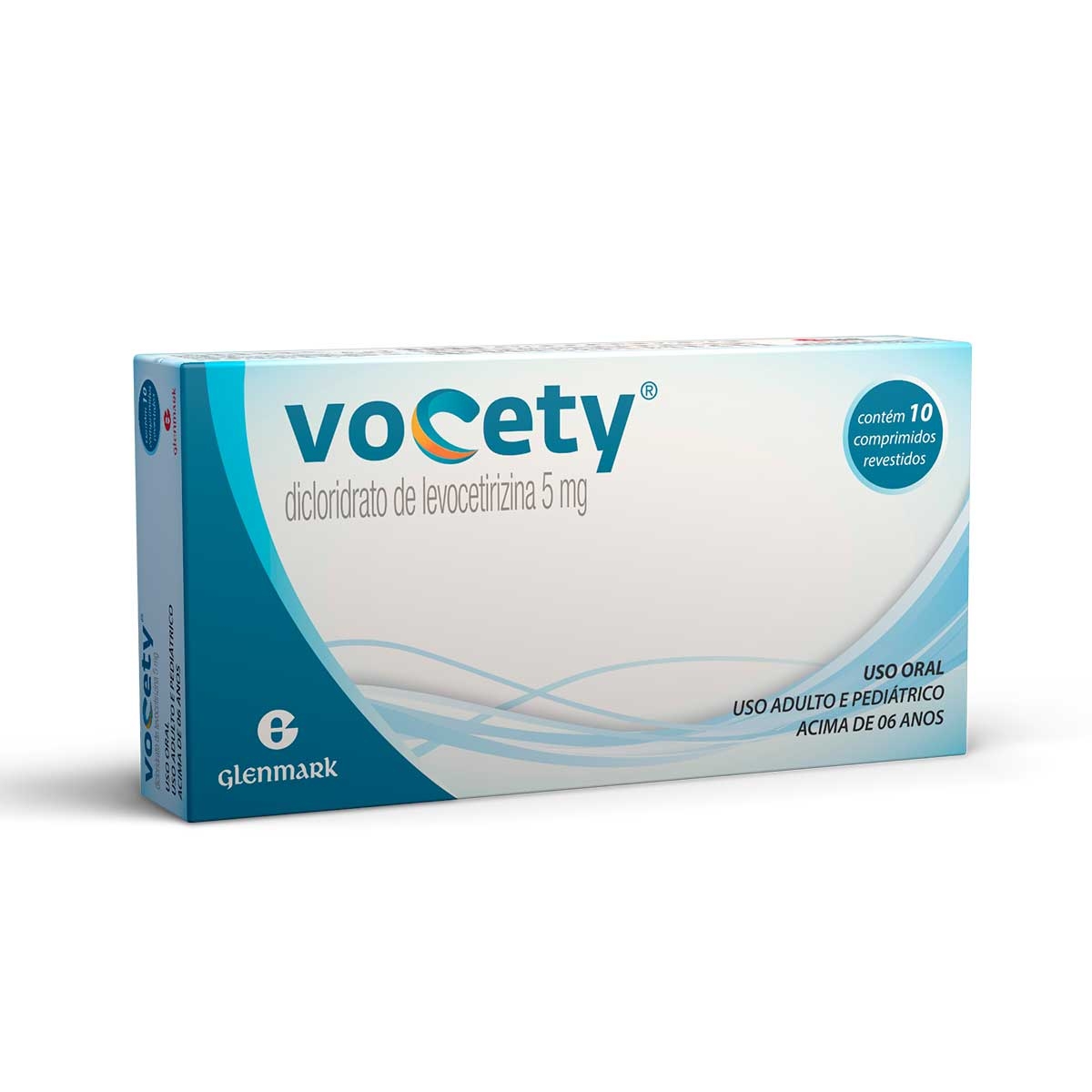 Vocety 5mg - Dicloridrato de Levocetirizina - 10 comprimidos