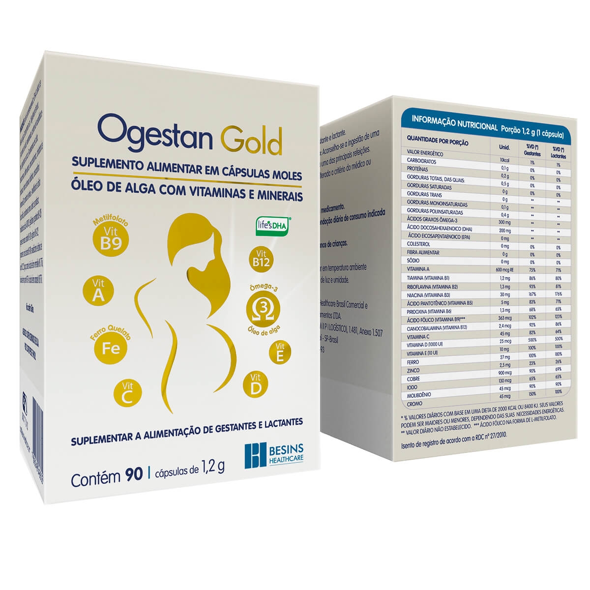 Polivitamínico Ogestan Gold Gestantes e Lactantes 90 cápsulas Menor preço em Polivitamínico Ogestan Gold Gestantes e Lactantes 90 cápsulas