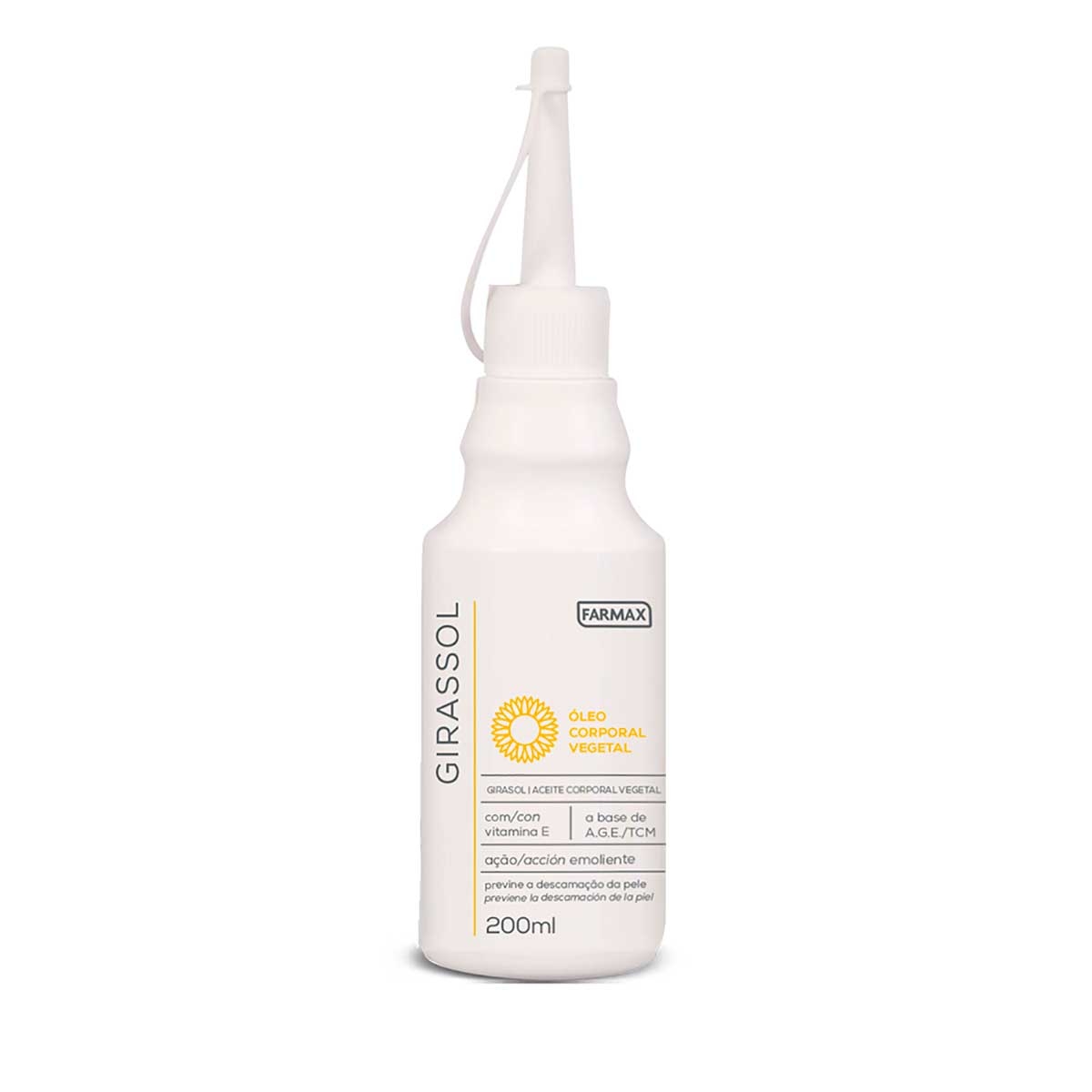 Óleo Corporal Farmax Girassol com 200ml Menor preço em Óleo Corporal Farmax Girassol com 200ml