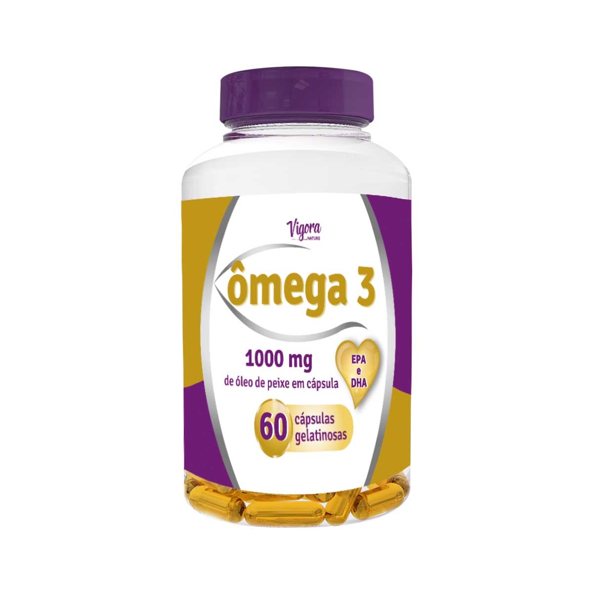 Ômega 3 Vigora Nature com 60 Cápsulas