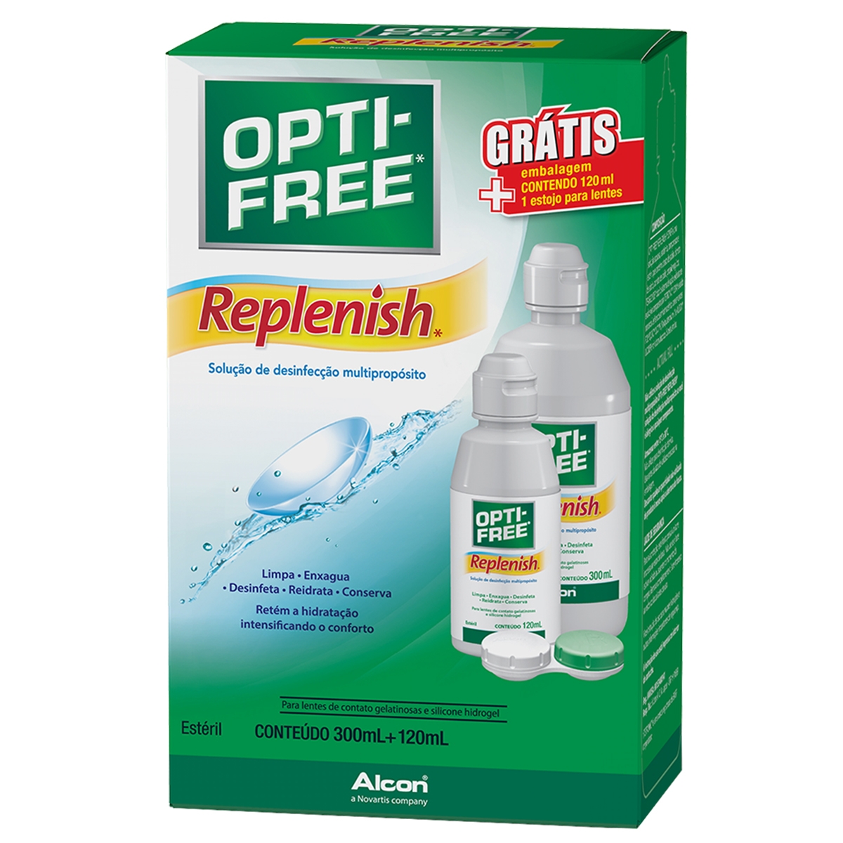 Kit Opti-Free Replenish Alcon 300ml