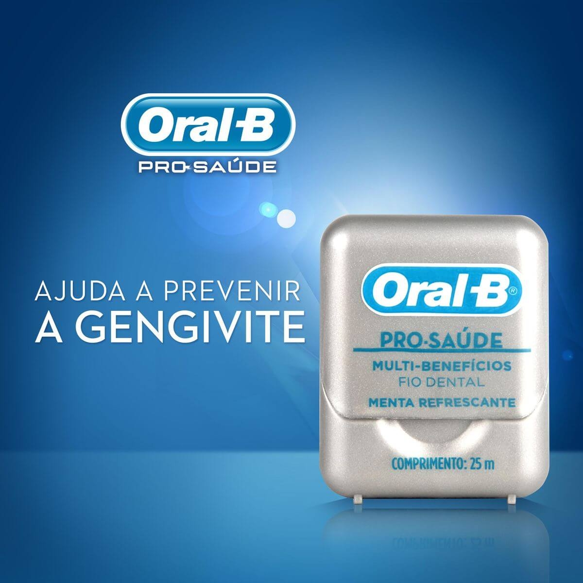 Fio Dental OralB ProSaúde Multibenefícios Sabor Menta em oferta