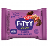 Paçoca com Chocolate Kobber Fitty Zero Açúcar 20g