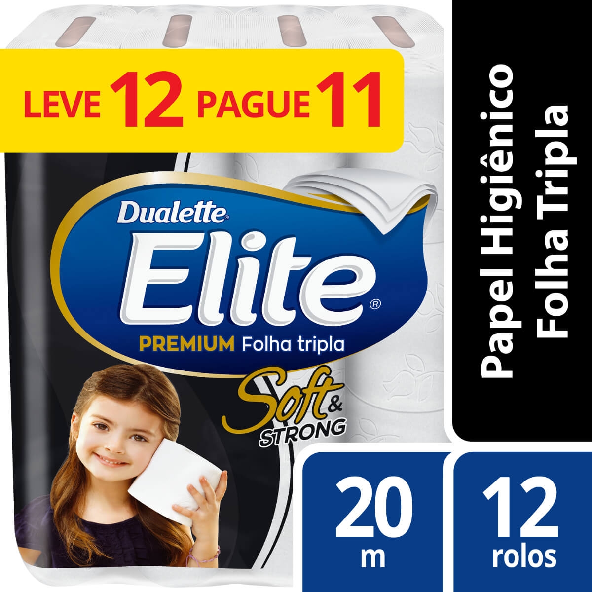 Papel Higiênico Dualette Elite Folha Tripla Menor preço em Papel Higiênico Dualette Elite Folha Tripla