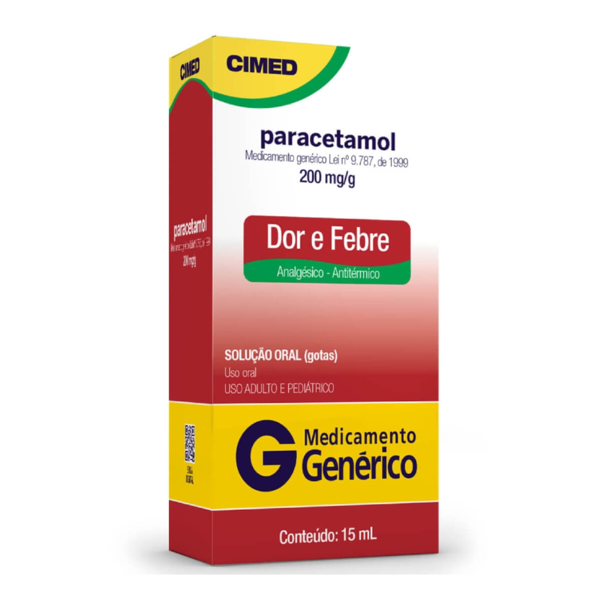 Paracetamol 200mg/ml Cimed 15ml Solução Oral