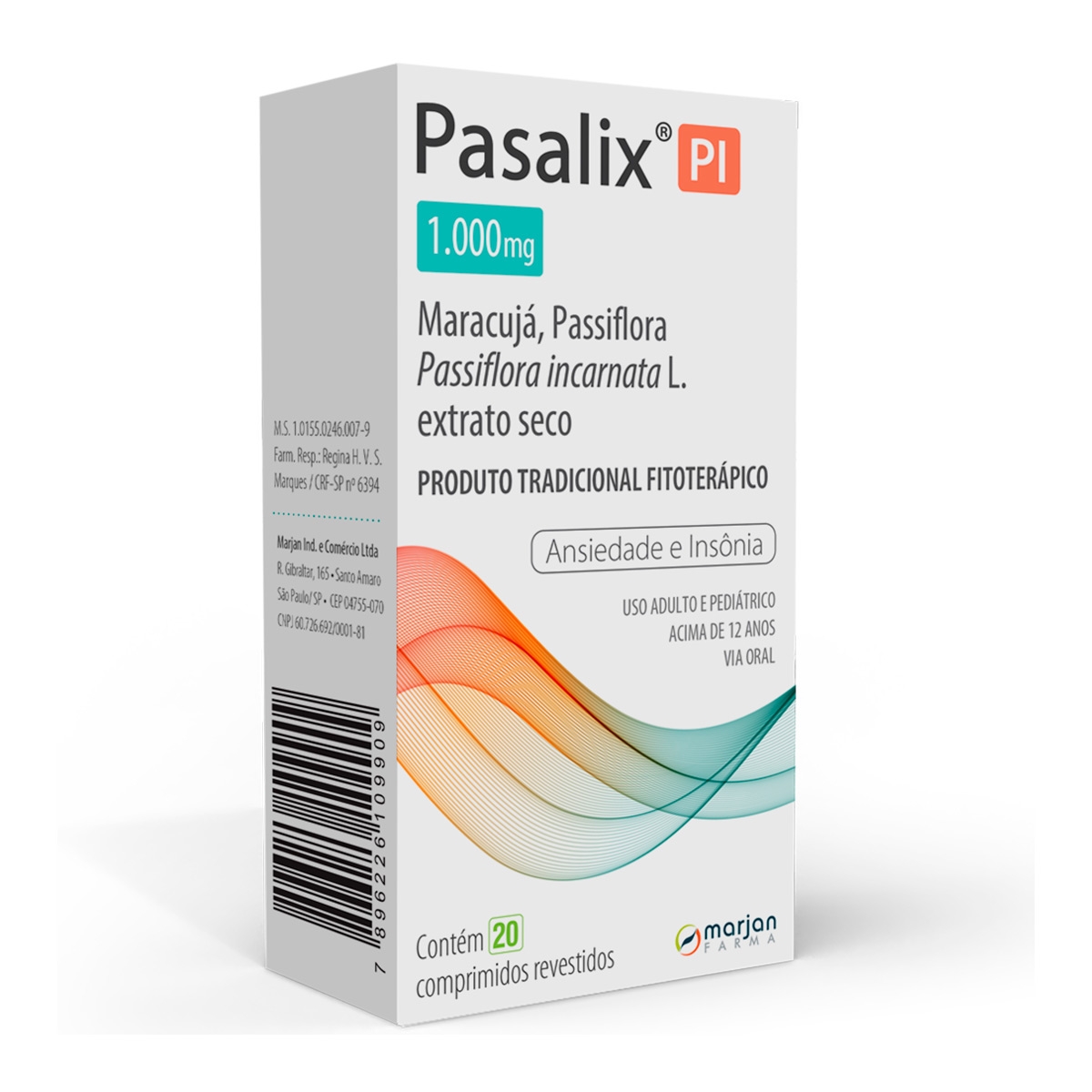 Pasalix PI Passiflora Incarnata L1000mg 20 comprimidos