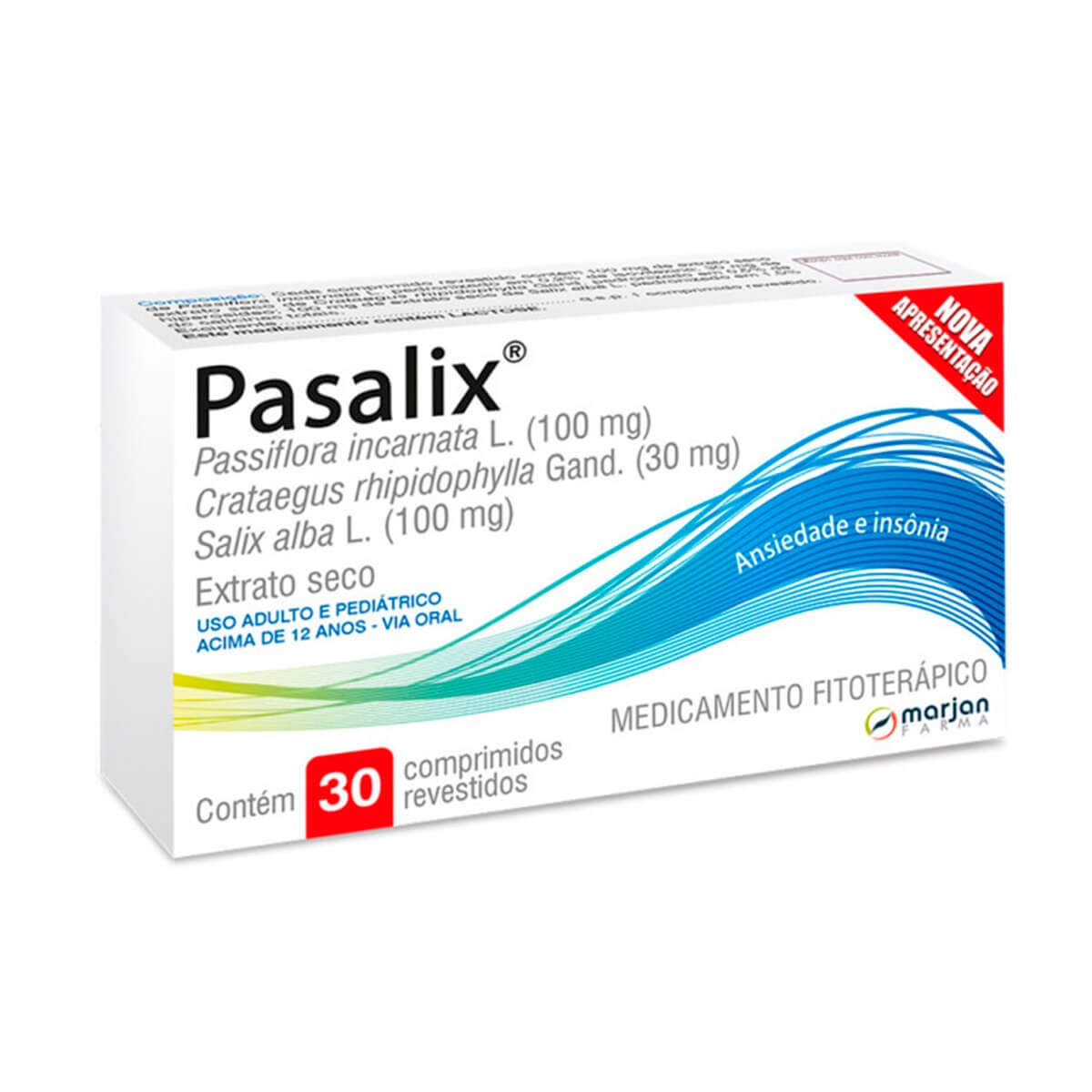 Pasalix Passiflora Incarnata 100mg 30 comprimidos