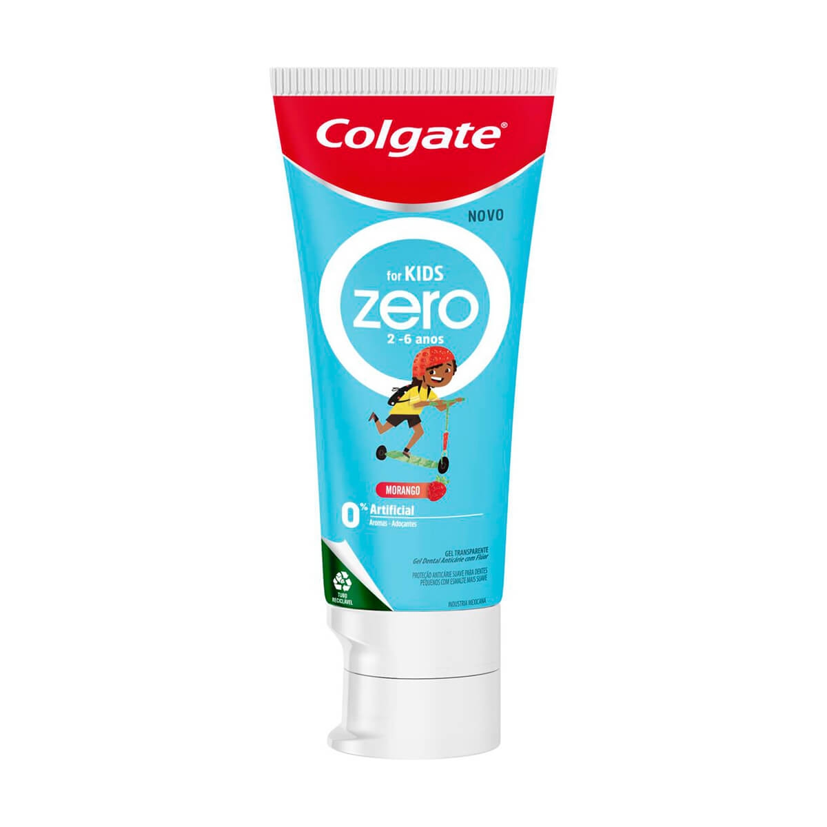 Pasta de Dente Colgate Kids Zero Morango com 70g | Droga Raia