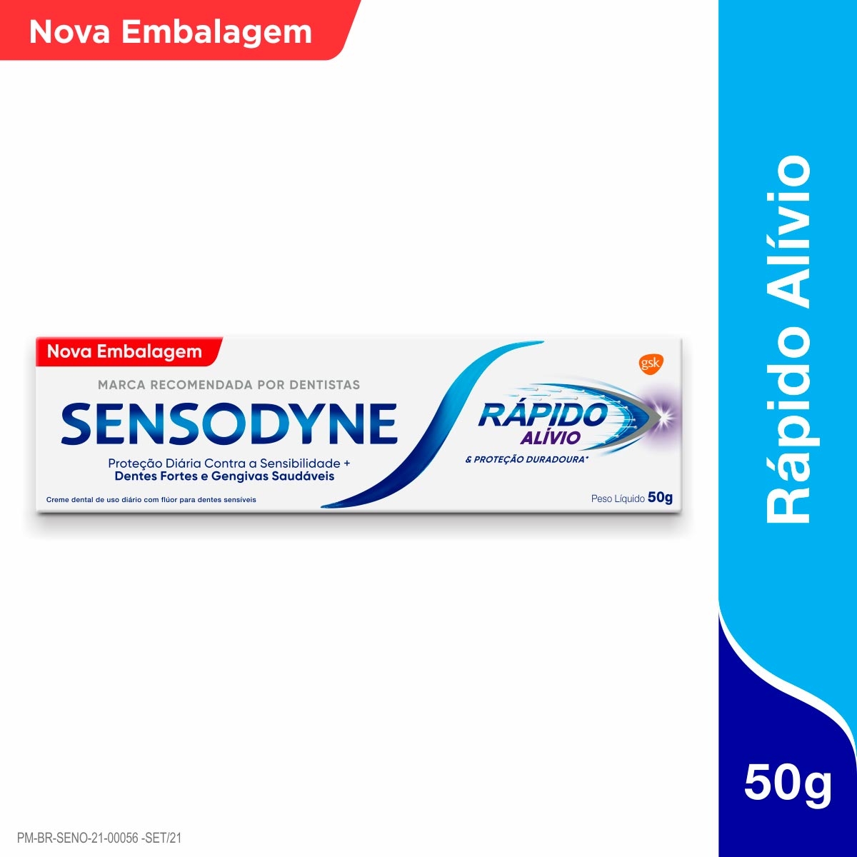 Pasta de Dente Sensodyne Rápido Alívio com 50g Menor preço em Pasta de Dente Sensodyne Rápido Alívio com 50g