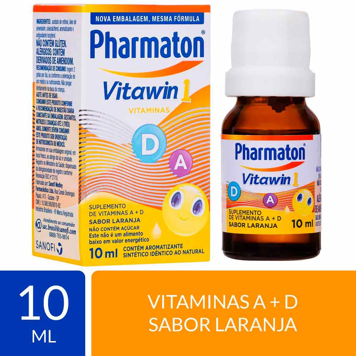 Suplemento Vitamínico Pharmaton Vitawin 1 Laranja Infantil com 10ml Suplemento Vitamínico Pharmaton Vitawin 1 Laranja Infantil com 10ml