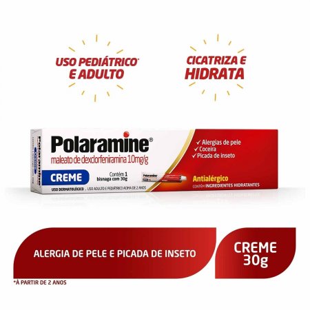 Polaramine 10mg/g Creme com 30g