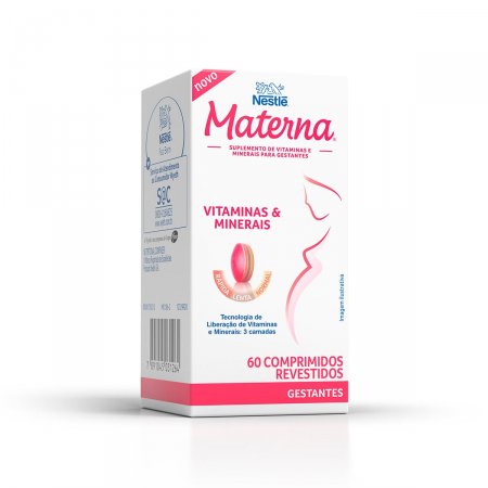 Suplemento Polivitamínico para Gestantes Nestlé Materna com 60 comprimidos