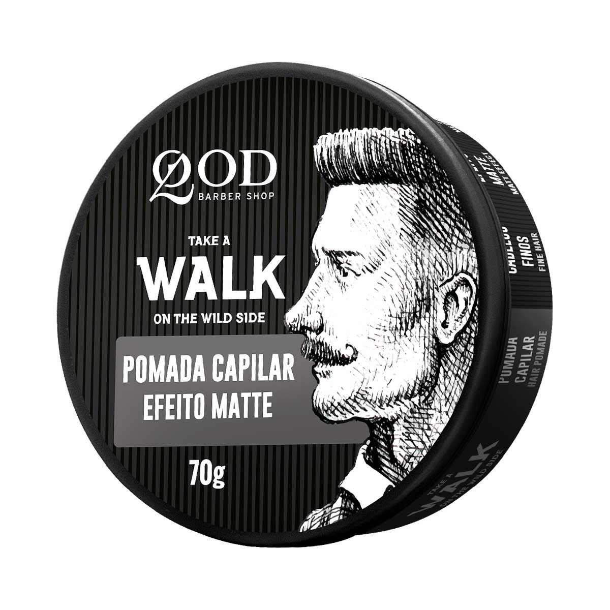 Pomada Capilar Fixação Média QOD Barber Shop Take a Walk on the Wild Side com 70g Menor preço em Pomada Capilar Fixação Média QOD Barber Shop Take a Walk on the Wild Side com 70g