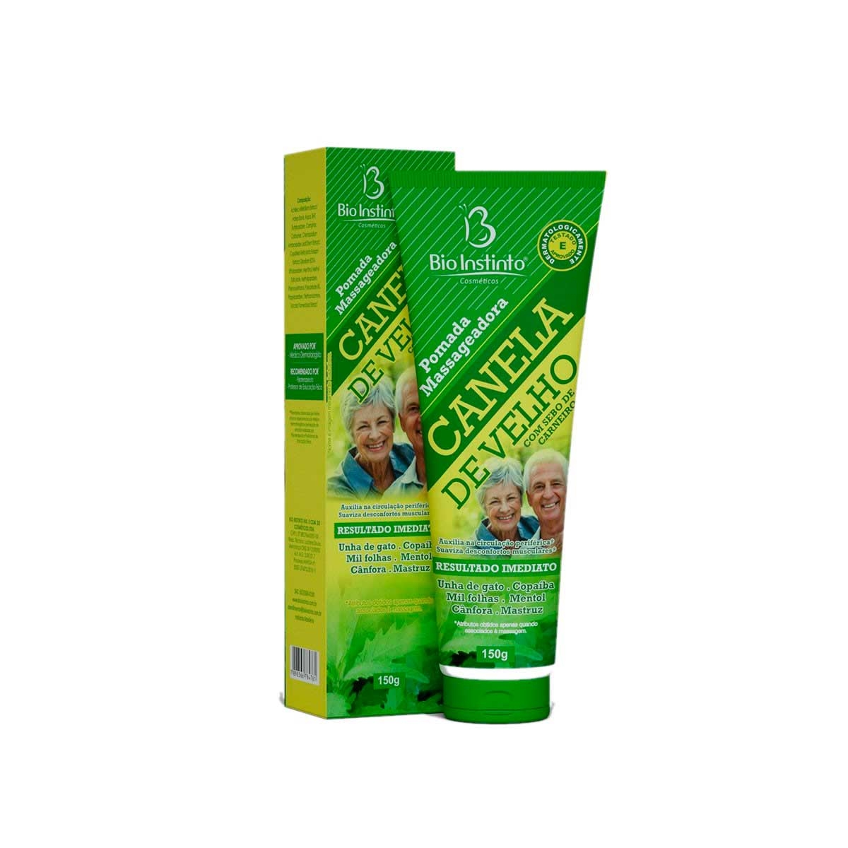 Pomada Massageadora Bio Instinto Canela de Velho com 150g Menor preço em Pomada Massageadora Bio Instinto Canela de Velho com 150g