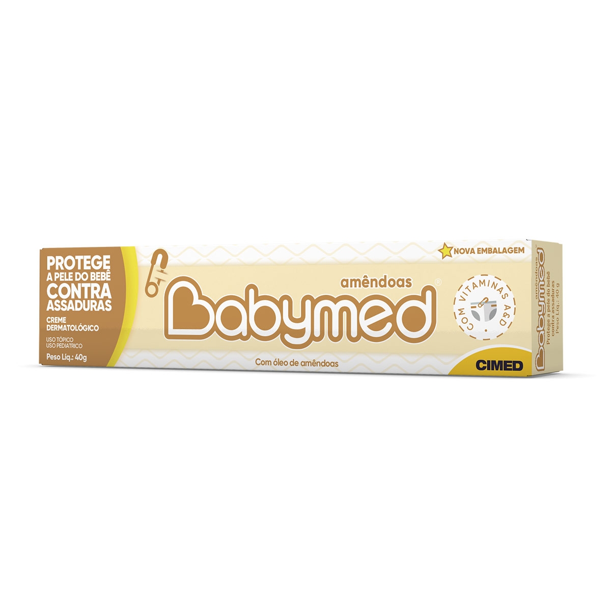 Pomada para Prevenção de Assaduras Babymed Amêndoas com 40g Menor preço em Pomada para Prevenção de Assaduras Babymed Amêndoas com 40g