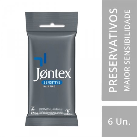 Camisinha Jontex Sensitive com 6 unidades