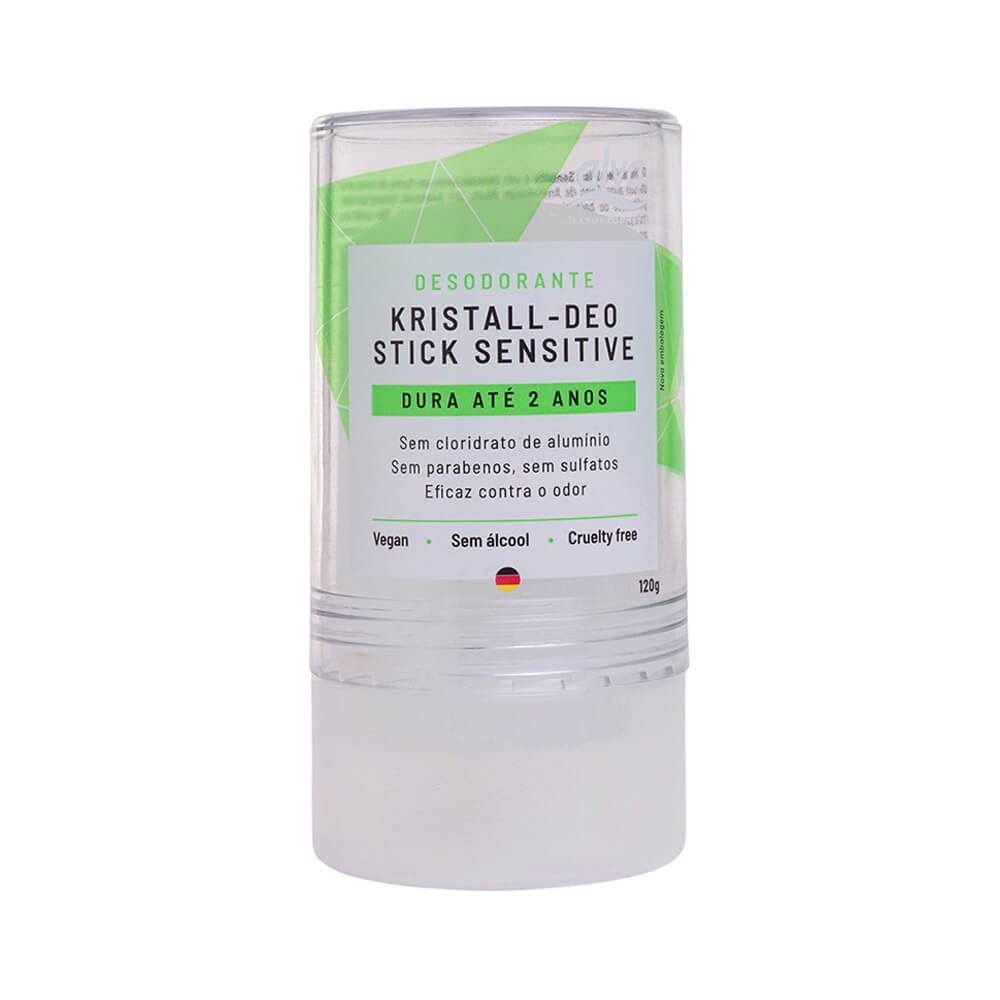 Desodorante Alva Kristall Deo Stick Sensitive com 120g Menor preço em Desodorante Alva Kristall Deo Stick Sensitive com 120g