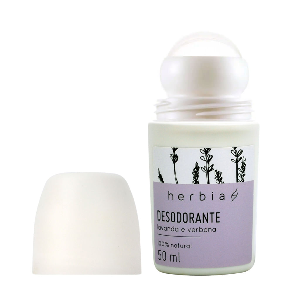 Desodorante Roll-on Herbia Natural Lavanda e Verbena Branca 50ml