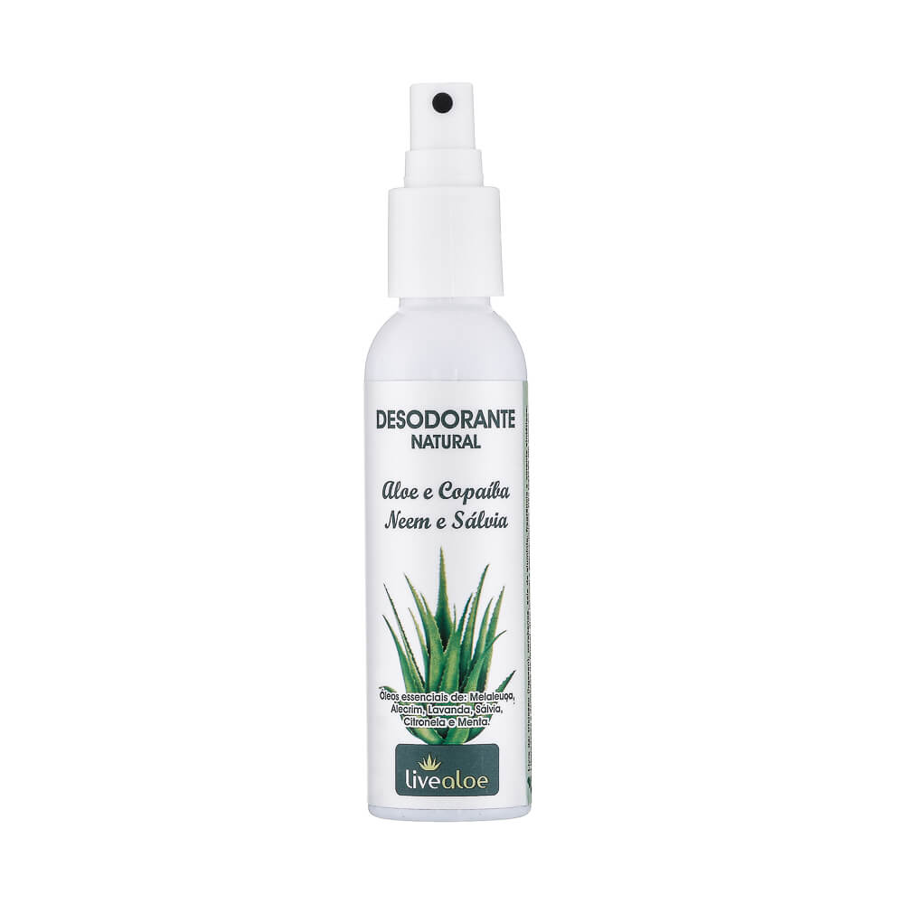Desodorante Natural de Aloe e Copaíba 120ml Livealoe
