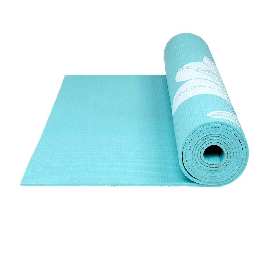 TAPETE DE YOGA PREMIUM COM ESTAMPA DE FLORAL AZUL ATRIO - ES218