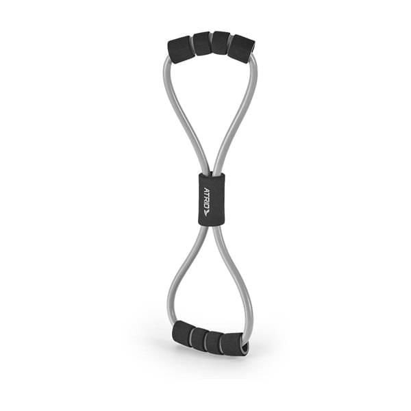 EXTENSOR TONING TUBE FITNESS EM FORMATO DE 8 FITNESS CINZA/ PRETO ATRIO - ES222