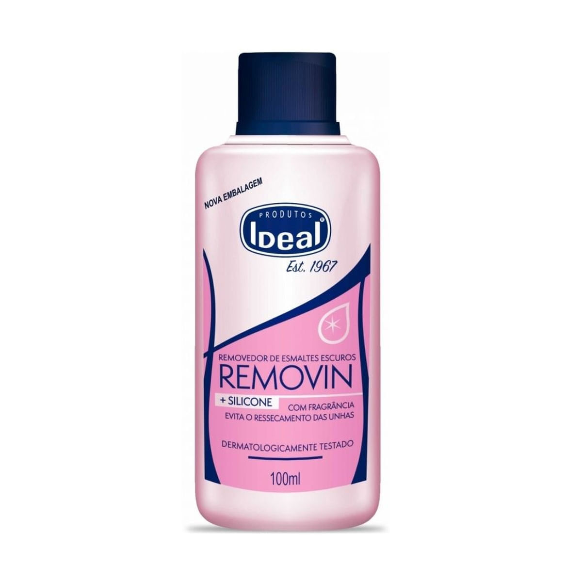 Removedor de Esmaltes Escuros Ideal 100ml Menor preço em Removedor de Esmaltes Escuros Ideal 100ml
